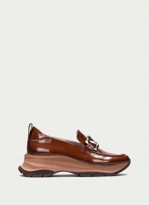 Hispanitas Alaska Ženske Loafers Tamno Smeđe | UAE830LU