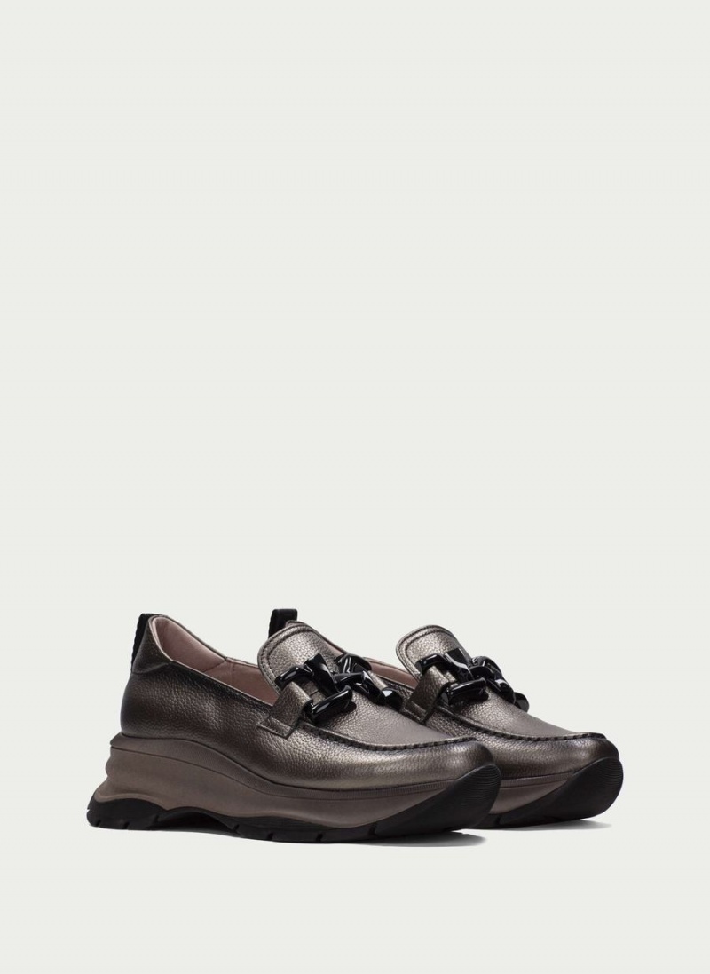 Hispanitas Alaska Ženske Loafers Srebrne | LZO6491IJ