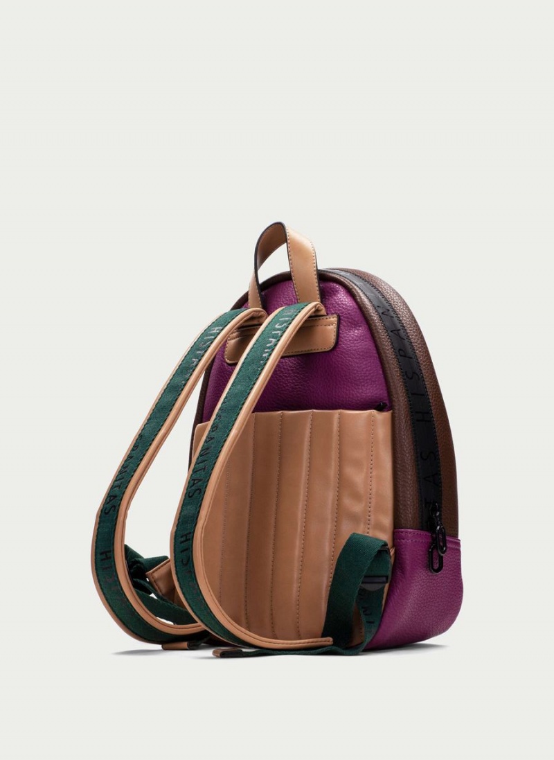 Hispanitas Backpack Ženske Torbe Zelene Smeđe Ljubičaste | ZVO6254VG