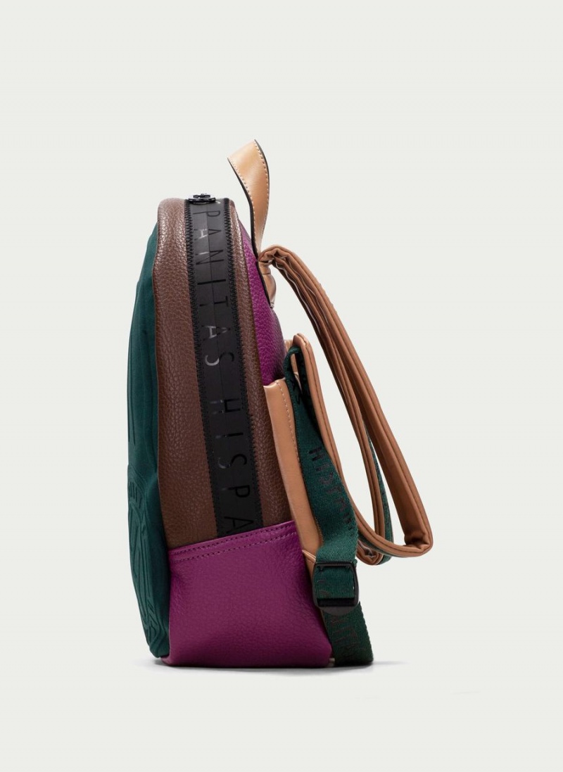 Hispanitas Backpack Ženske Torbe Zelene Smeđe Ljubičaste | ZVO6254VG