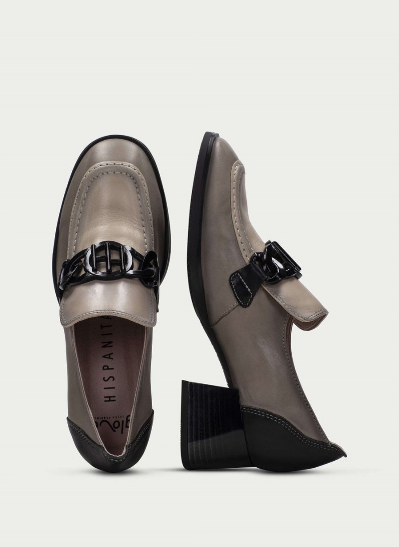 Hispanitas Charlize Ženske Loafers Sive Smeđe Bijele | WUM8131KB