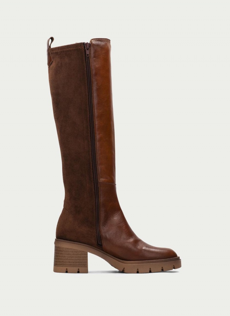Hispanitas Everest Ženske Knee-high Boots Tamno Smeđe | ZBT2925DR
