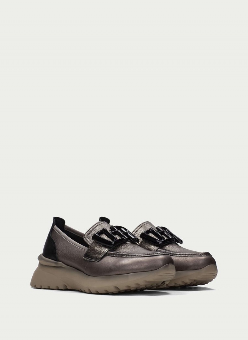 Hispanitas Polinesia Ženske Loafers Srebrne | YWY43100VW
