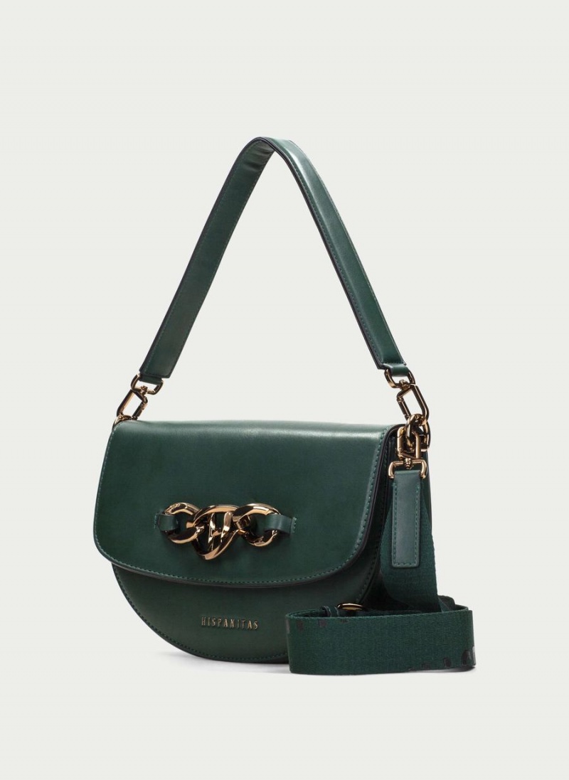 Hispanitas Shoulder Ženske Torbe Zelene | PEG524ME